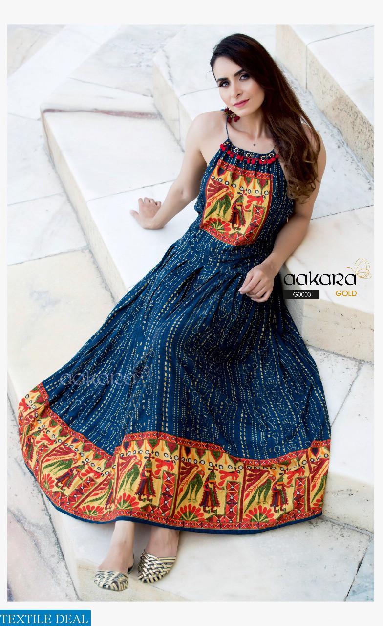 aakara Gold vol-3 Wholesale spaghetti style gowns